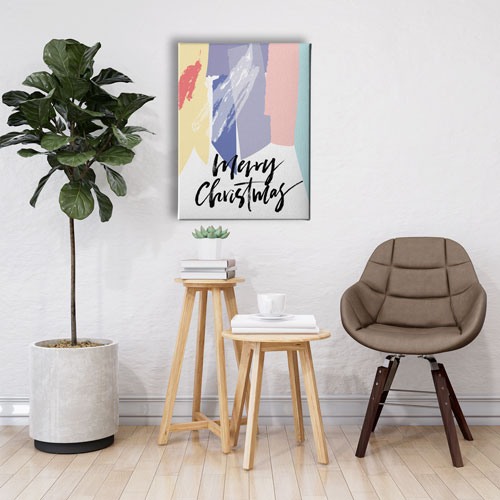 Merry And Christmas Canvas Tablo