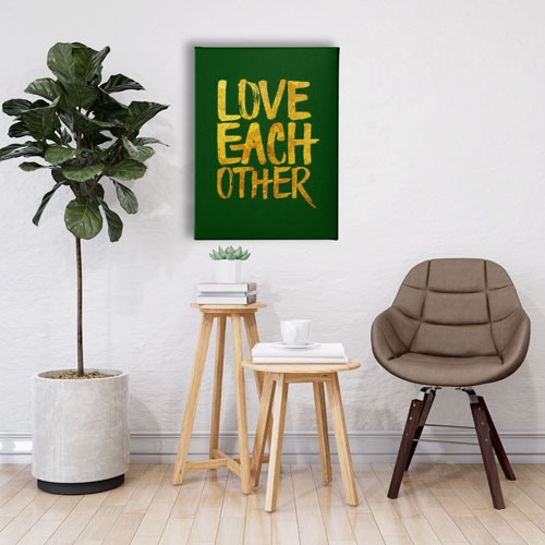 Love Each Other Canvas Tablo