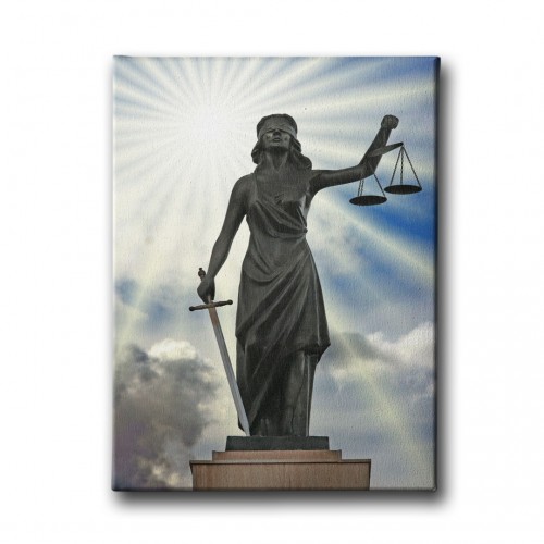 Adalet Tanrıçası Canvas Tablo